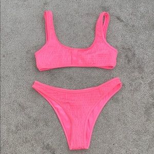 Kendall & Kylie pink 2 piece bathing suit